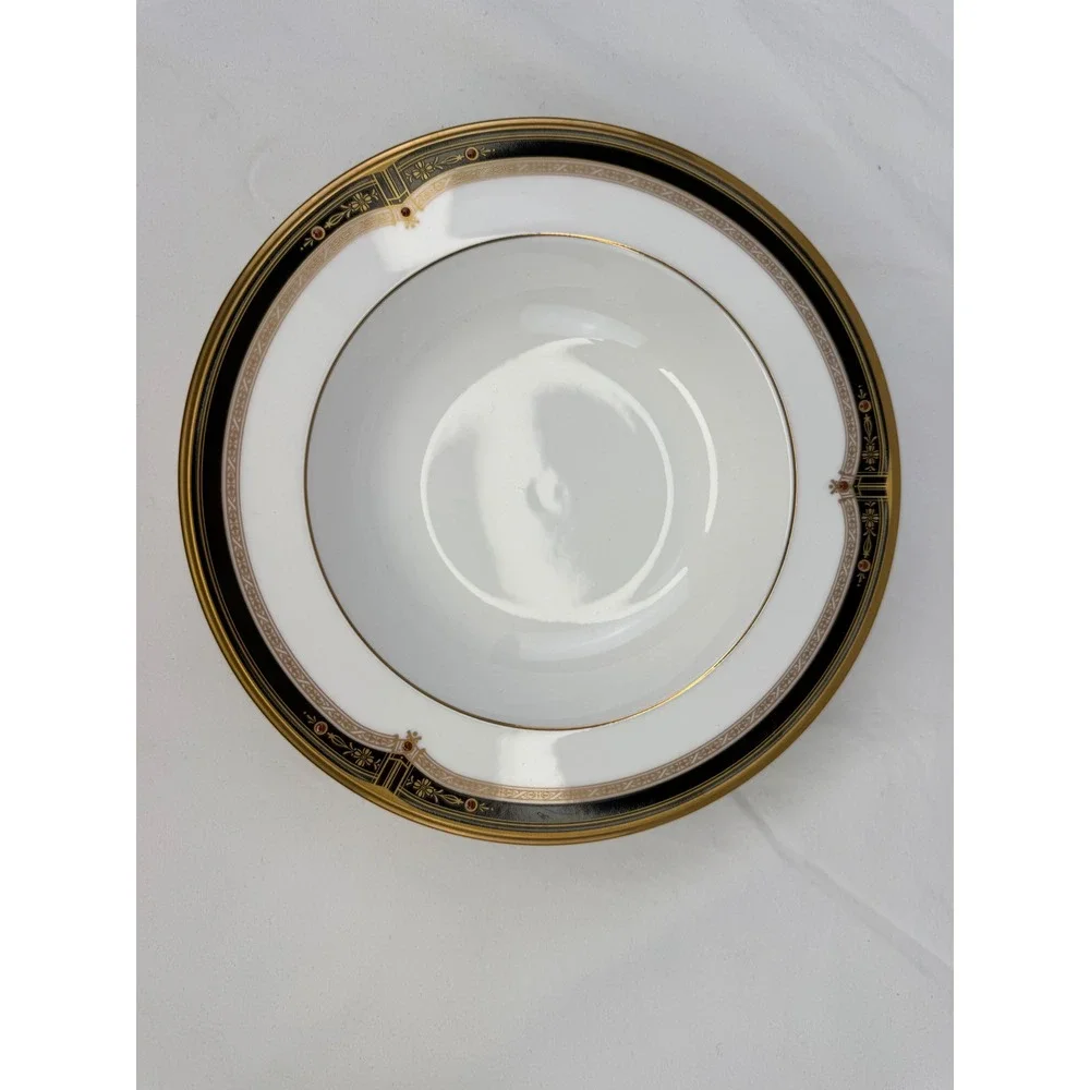 Vintage Noritake Gold and Sable 9758‎ Bone China 6 Piece Place Setting